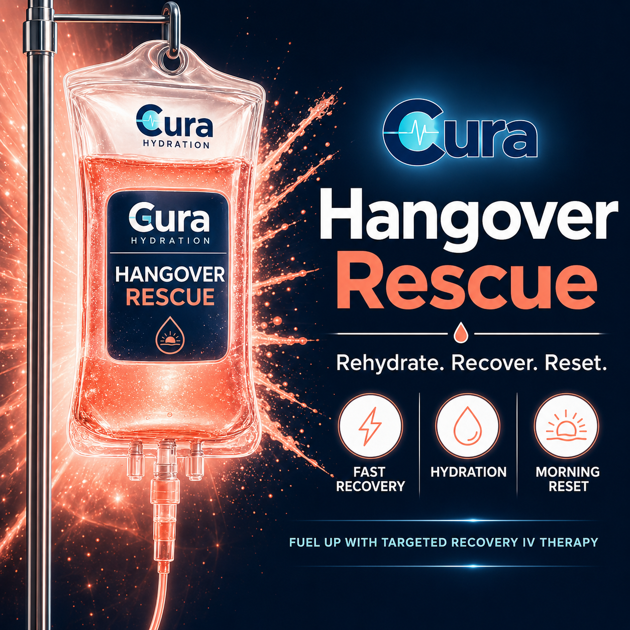 Cura Hangover Rescue IV Therapy